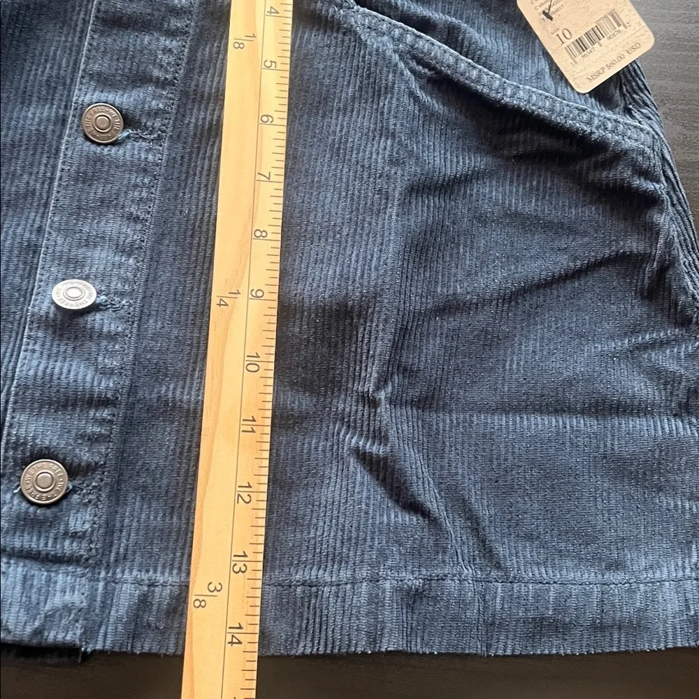 Free People Ray Corduroy Button-up Mini Skirt